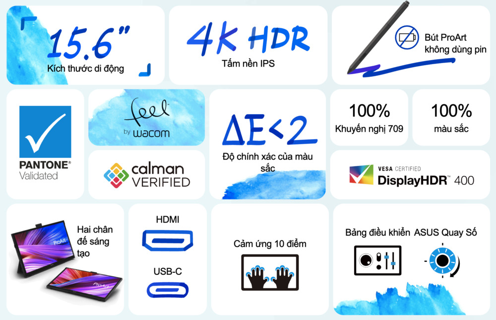 Màn hình di động ASUS ProArt PA169 CDV 15,6