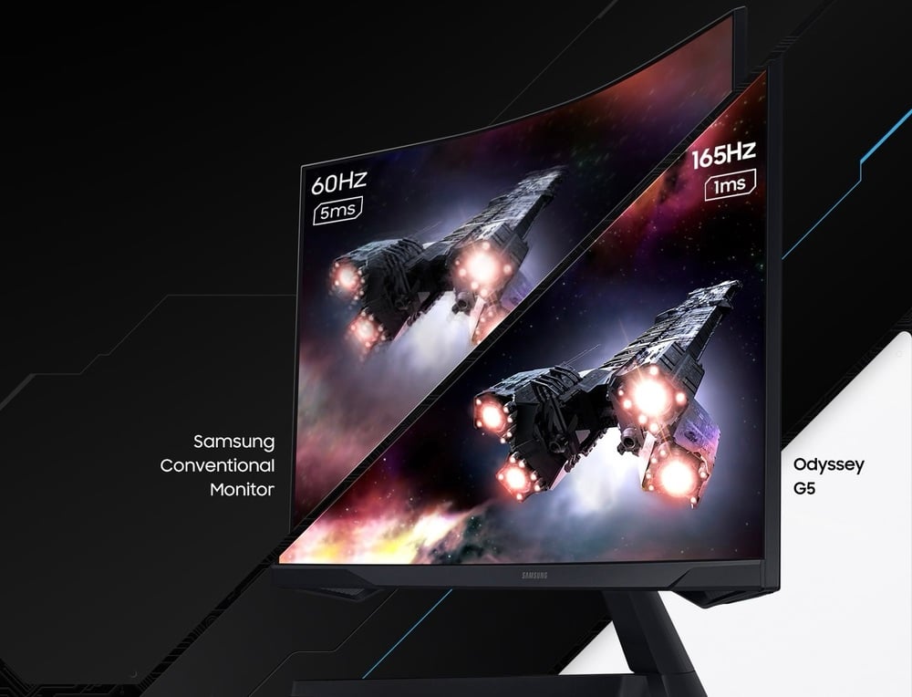 Màn hình Gaming Samsung 27 inch Odyssey G5 G55C LS27CG552EEXXV