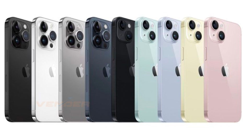 Màu sắc iPhone 15 Pro, iPhone 15 Pro Max, iPhone 15, iPhone 15 Plus