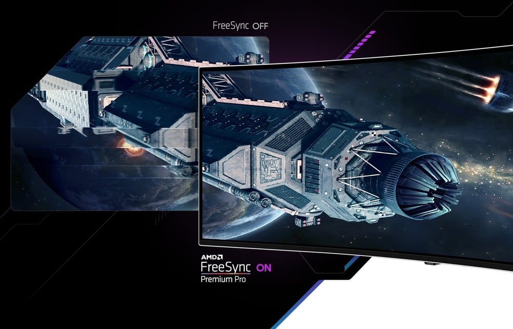 Công nghệ AMD Free Sync Premium Pro trên màn hình Gaming Samsung 49 inch Odyssey Oled G9 G93sc