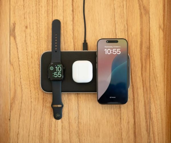 Dock sạc không dây Satechi 3 in 1 chuẩn Qi2 Trio Wireless Charging Pad – ST-QTPM