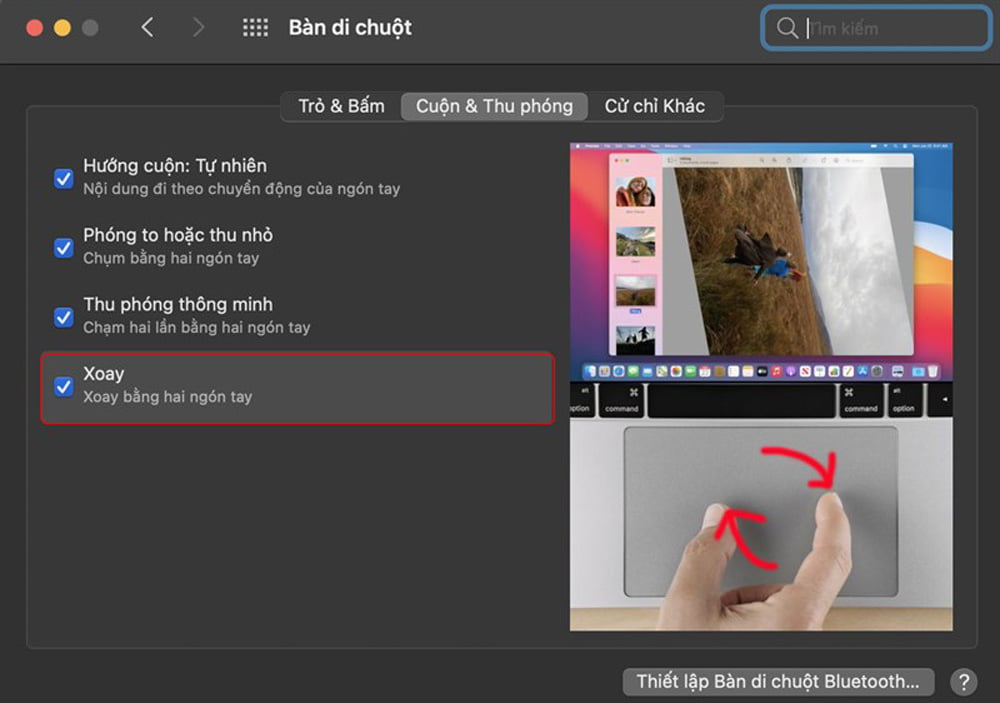 Những cài đặt trackpad trên MacBook bạn nên biết