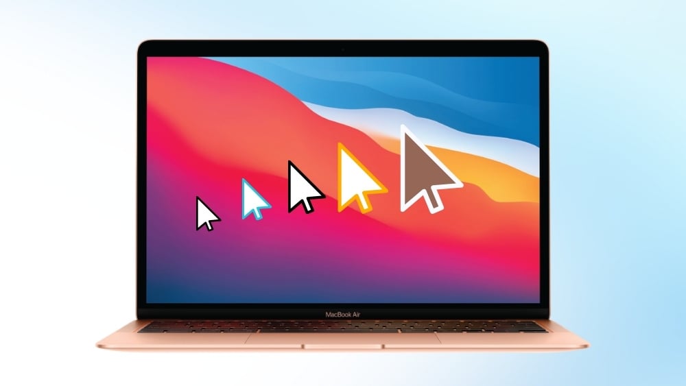 Con trỏ chuột MacBook có thể thay đổi kích thước, màu sắc.