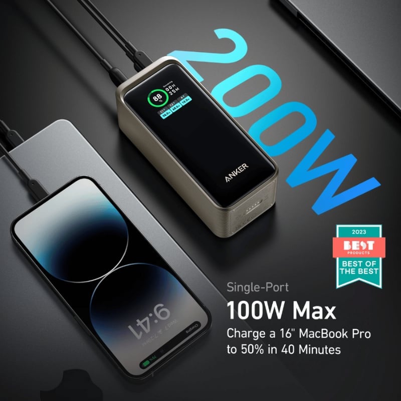 pin dự phòng Anker công suất 200W mạnh mẽ