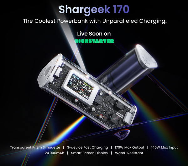 Pin sạc dự phòng Shargeek 170 24.000mAh 170W