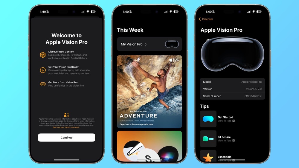 Ứng dụng Vision Pro đã có trên iPhone bản cập nhật iOS 18.4 mới