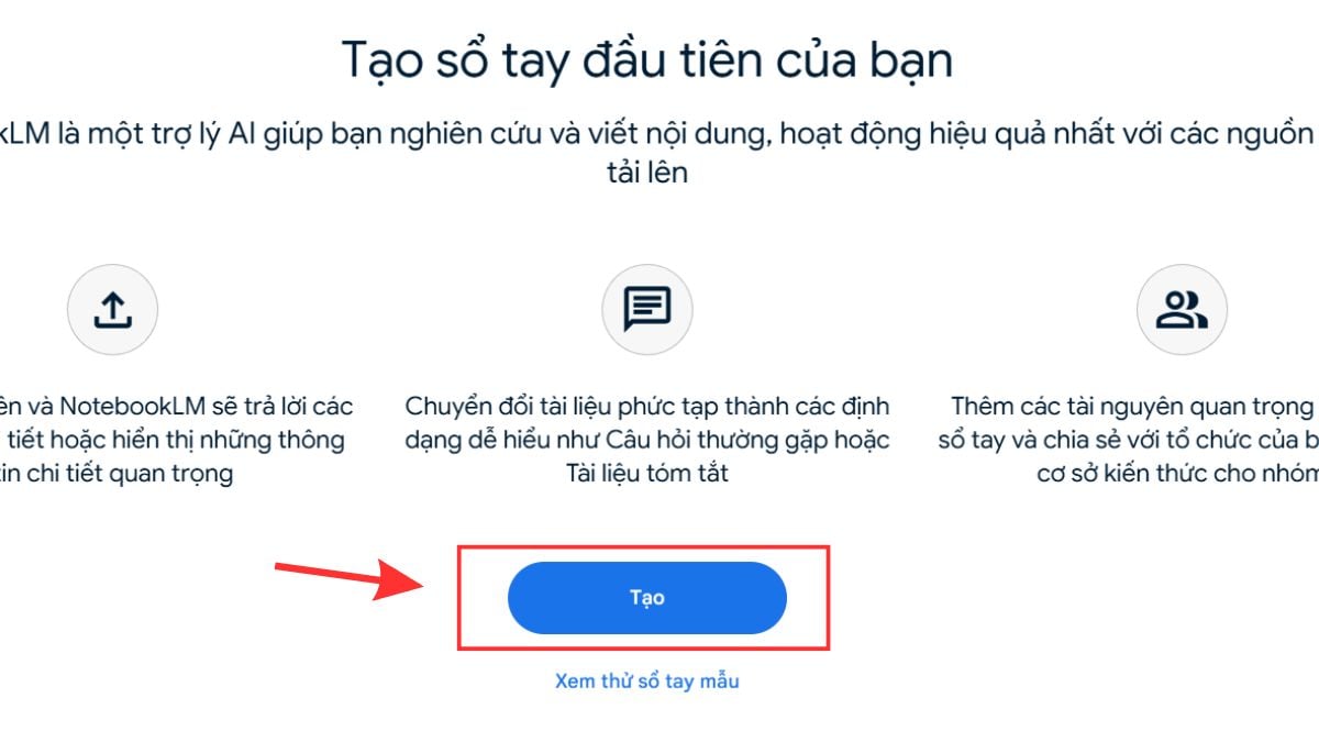 Tạo sổ tay mới cho riêng bạn
