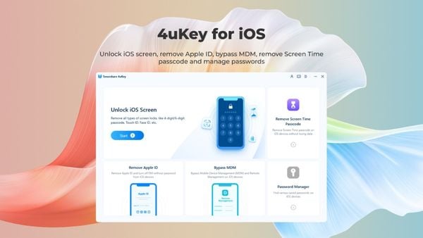 Phần mềm Tenorshare 4uKey giúp mở khoá iPhone/iPad.