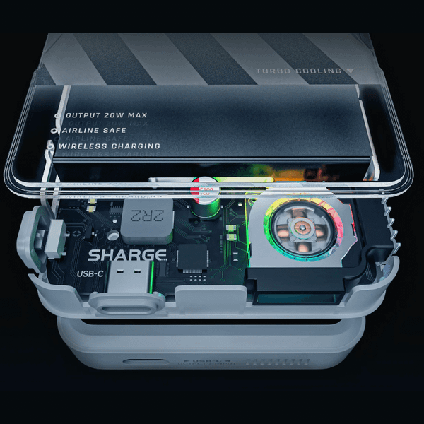 Pin sạc dự phòng Sharge ICEMAG 20W 10.000mAh từ tính làm mát tự động