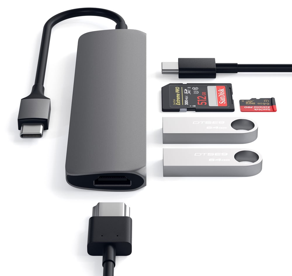 Adapter chuyển đổi Satechi USB-C Multimedia Chính hãng V2