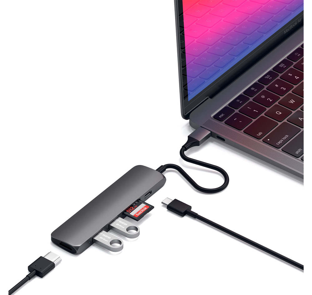 Adapter chuyển đổi Satechi USB-C Multimedia Chính hãng V2