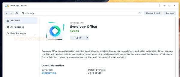 Chi tiết các ứng dụng phổ biến trên NAS Synology