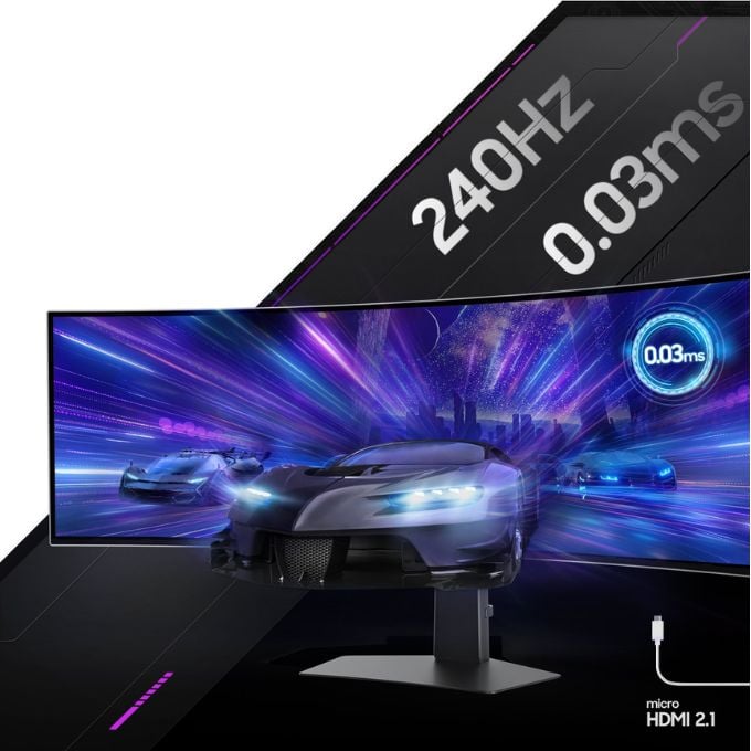 Tần số quét 240 Hz trên màn hình Gaming Samsung 49 inch Odyssey OLED G9 G93SC