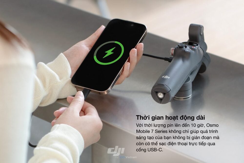 Thời gian hoạt động lên đến 10 giờ