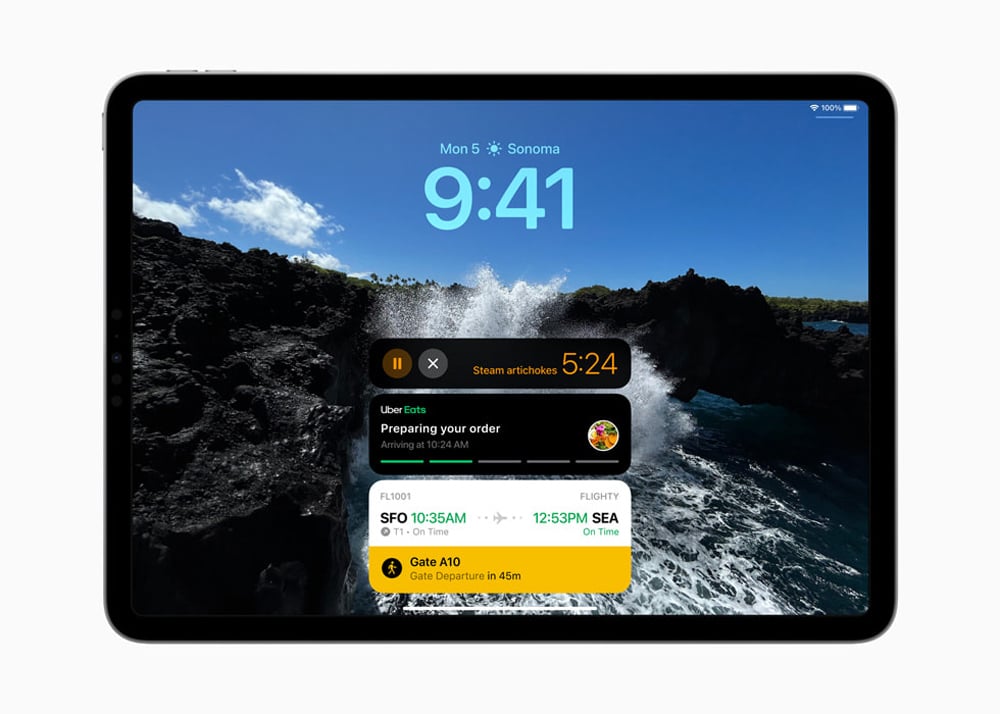 Chính thức ra mắt iPadOS 17 Tính năng Live activities - Hoạt động trực tiếp