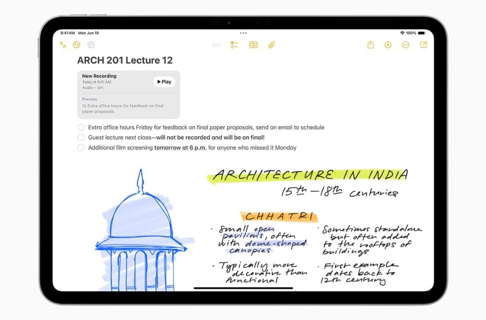 Công cụ viết Apple Intelligence trên iPad