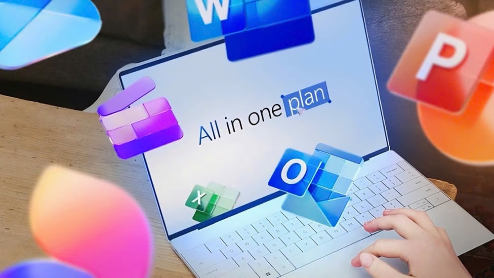 Trợ lý AI trên phần mềm Microsoft Office 365 Personal + AI Copilot