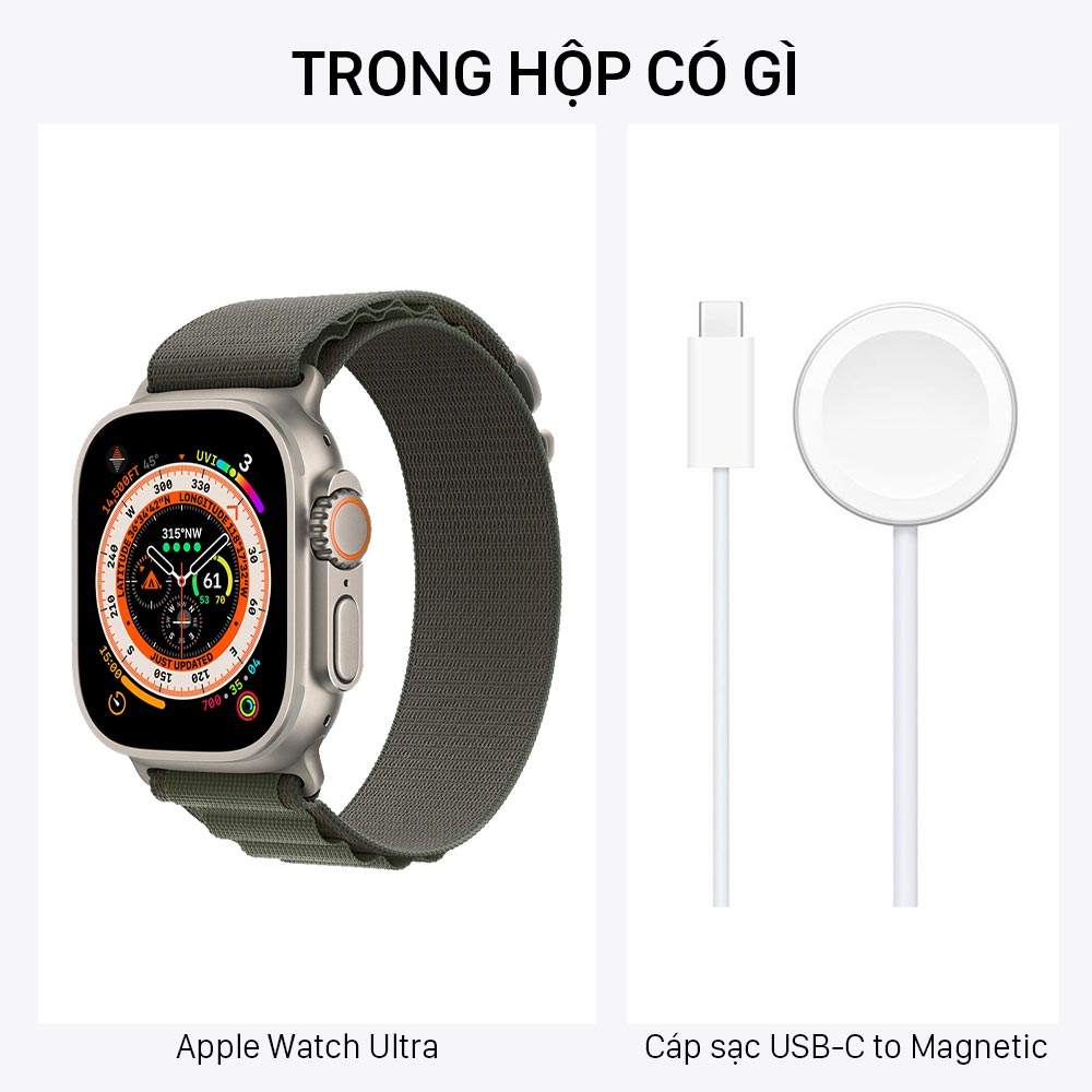 Trong hộp Apple Watch Ultra Green Alpine Loop có gì