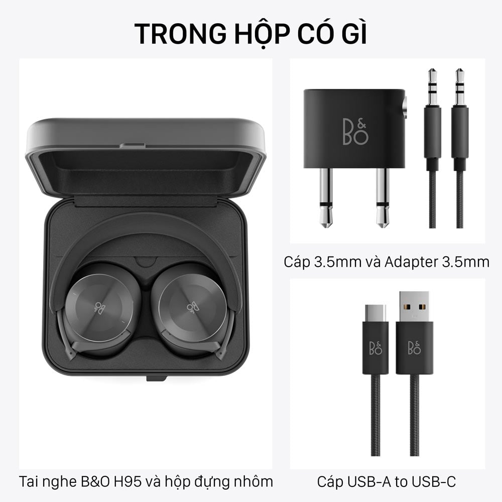 Có gì trong hộp tai nghe chống ồn B&O H95