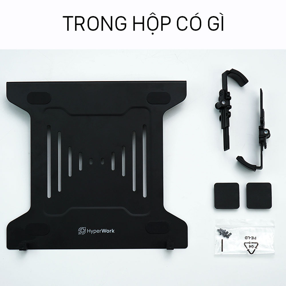 Trong hộp Giá đỡ MacBook/Laptop HyperWork VESA HPW-LT01 có gì