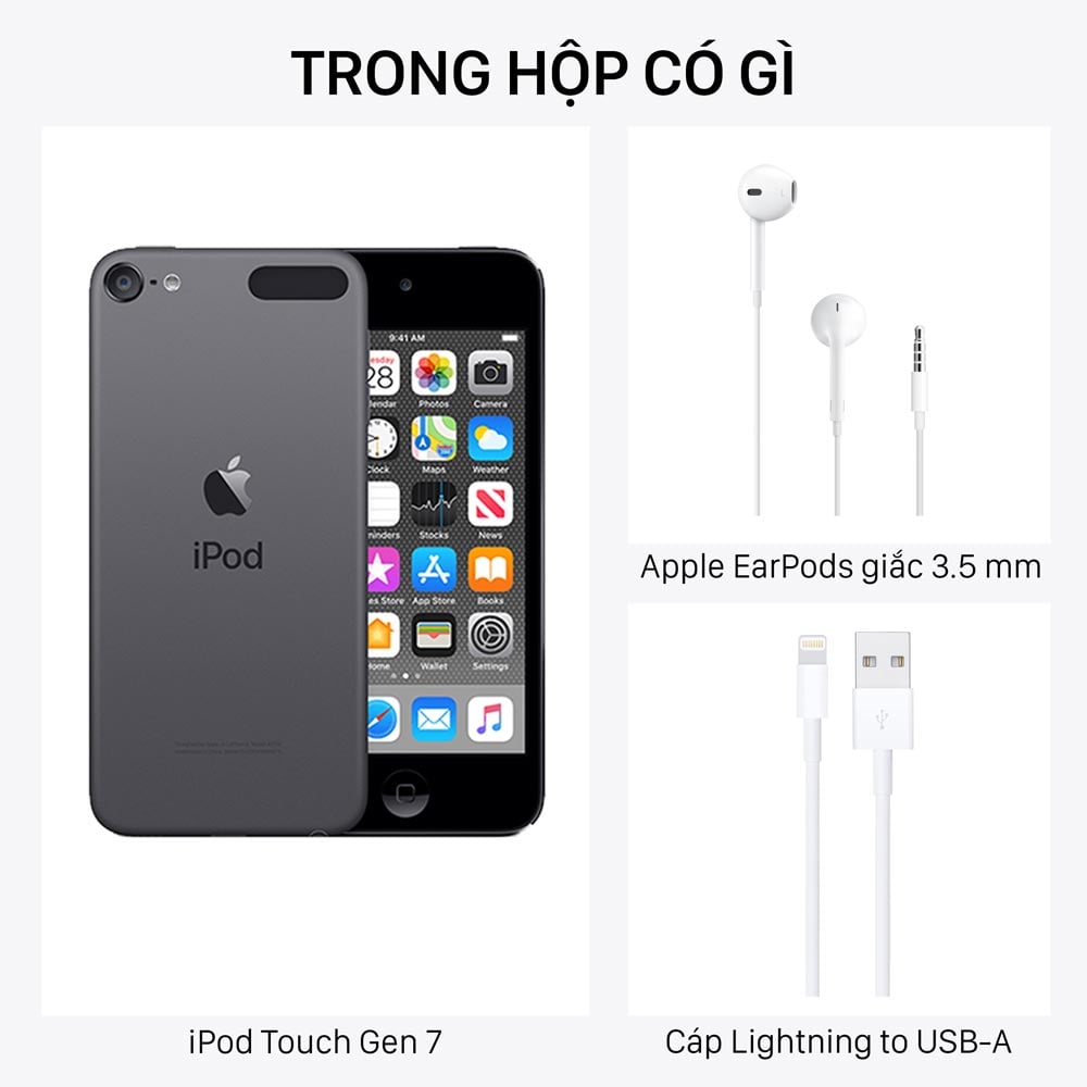 Trong hộp iPod Touch Gen 7 có gì