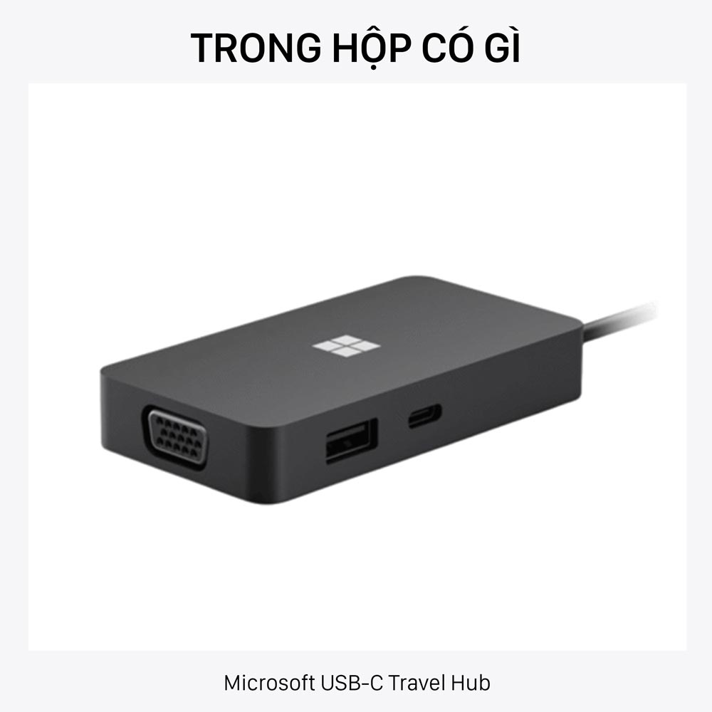 Trong hộp Microsoft Travel USB-C Hub SWV-00005