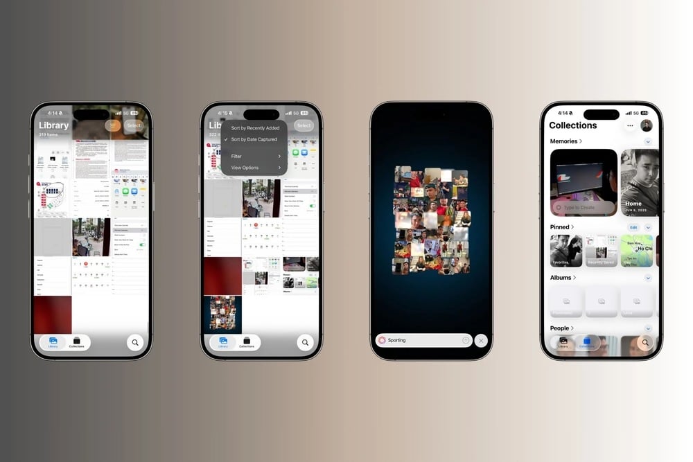 Ứng dụng ảnh trên iOS 26