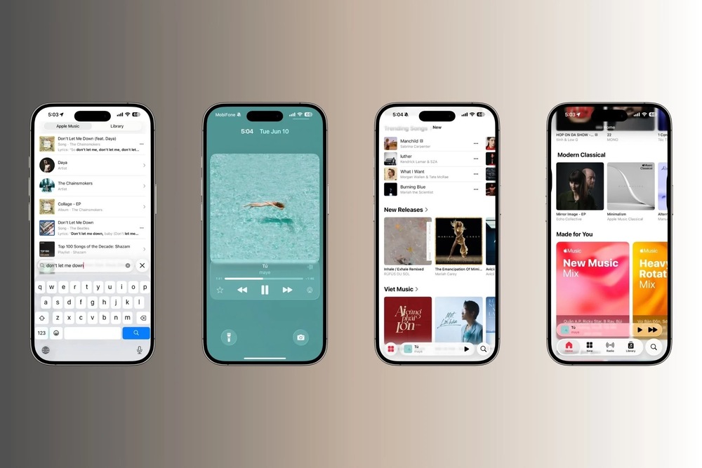 Ứng dụng nghe nhạc trên iOS 26 mới