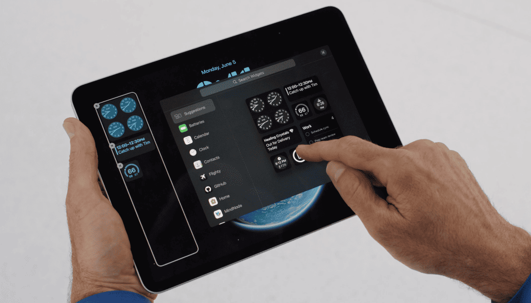 Widget tương tác trực tiếp trên iPadOS 17