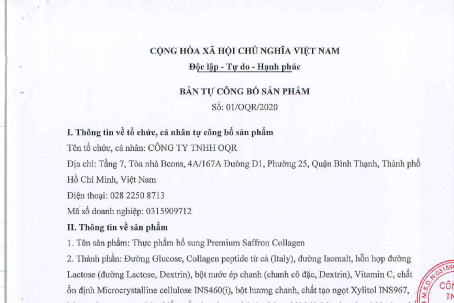 Thực Phẩm Bổ Sung Premium Saffron Collagen