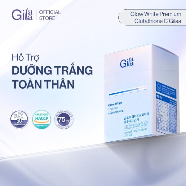Chính Thức Ra Mắt TPBS Gilaa Glow White Premium Glutathione C– Hỗ Trợ Dưỡng Sáng Da Toàn Thân