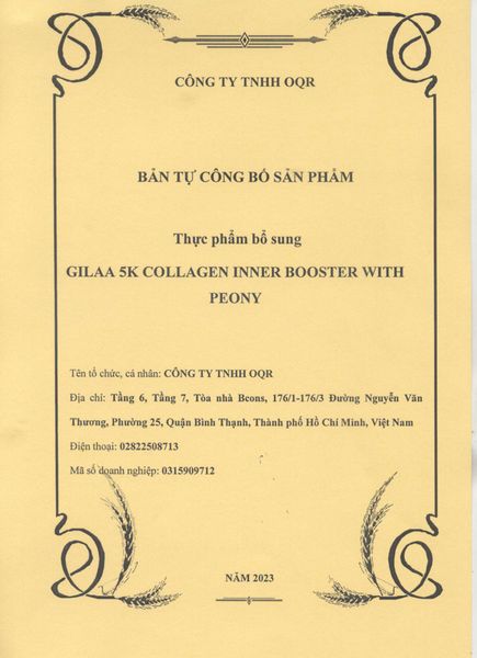 Thực Phẩm Bổ Sung Gilaa Collagen 5K Inner Booster With Peony