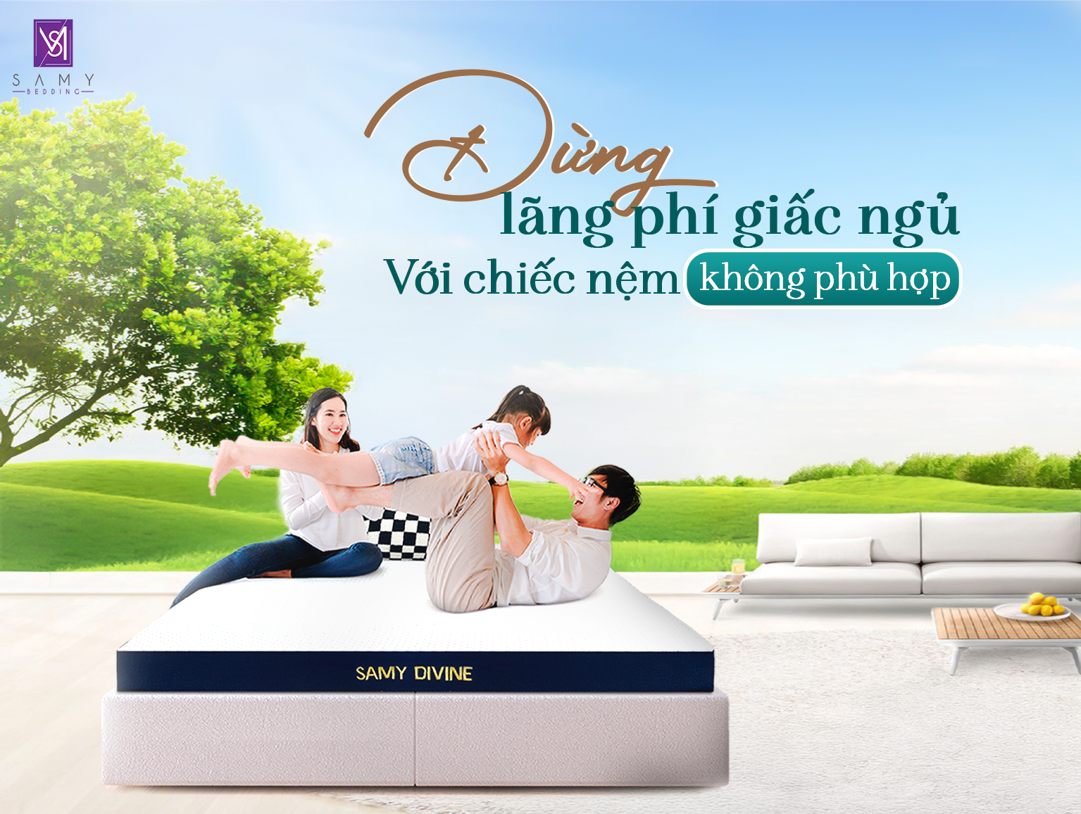 TRẢI NGHIỆM SỰ KHÁC BIỆT VỚI NỆM CAO SU THIÊN NHIÊN SAMY DEVINE