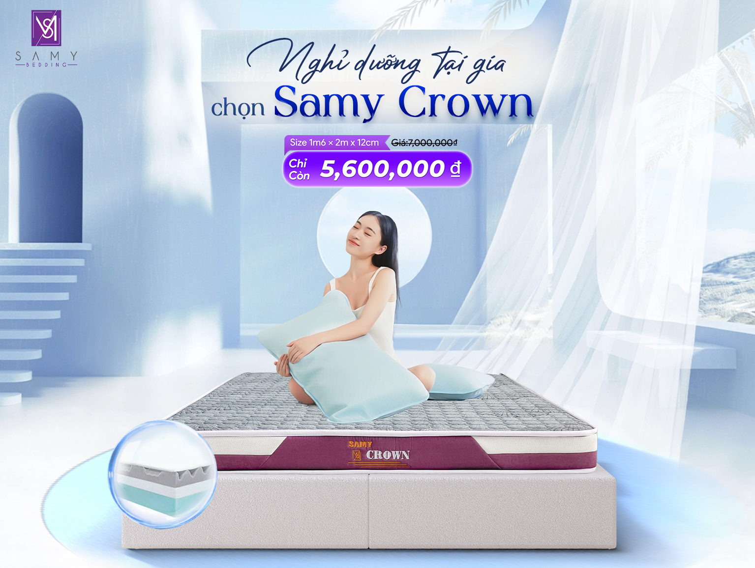 NGHỈ DƯỠNG TẠI GIA - CHỌN SAMY CROWN