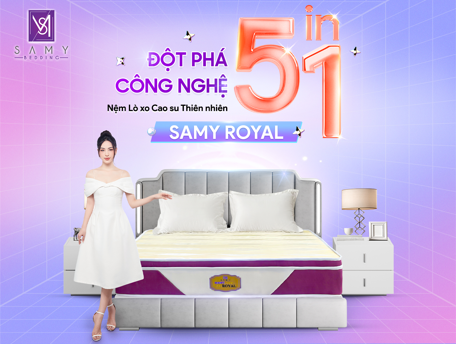 ĐỘT PHÁ VỚI CÔNG NGHỆ 5IN1 ĐỘC QUYỀN TỪ SAMY ROYAL