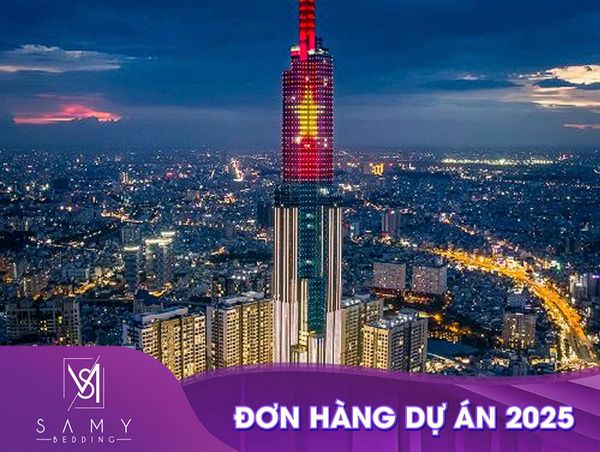 ĐƠN HÀNG CHĂN DRAP + GỐI + TOPPER + KHĂN CHO DỰ ÁN KHÁCH SẠN CAO CẤP TẠI TP. HCM