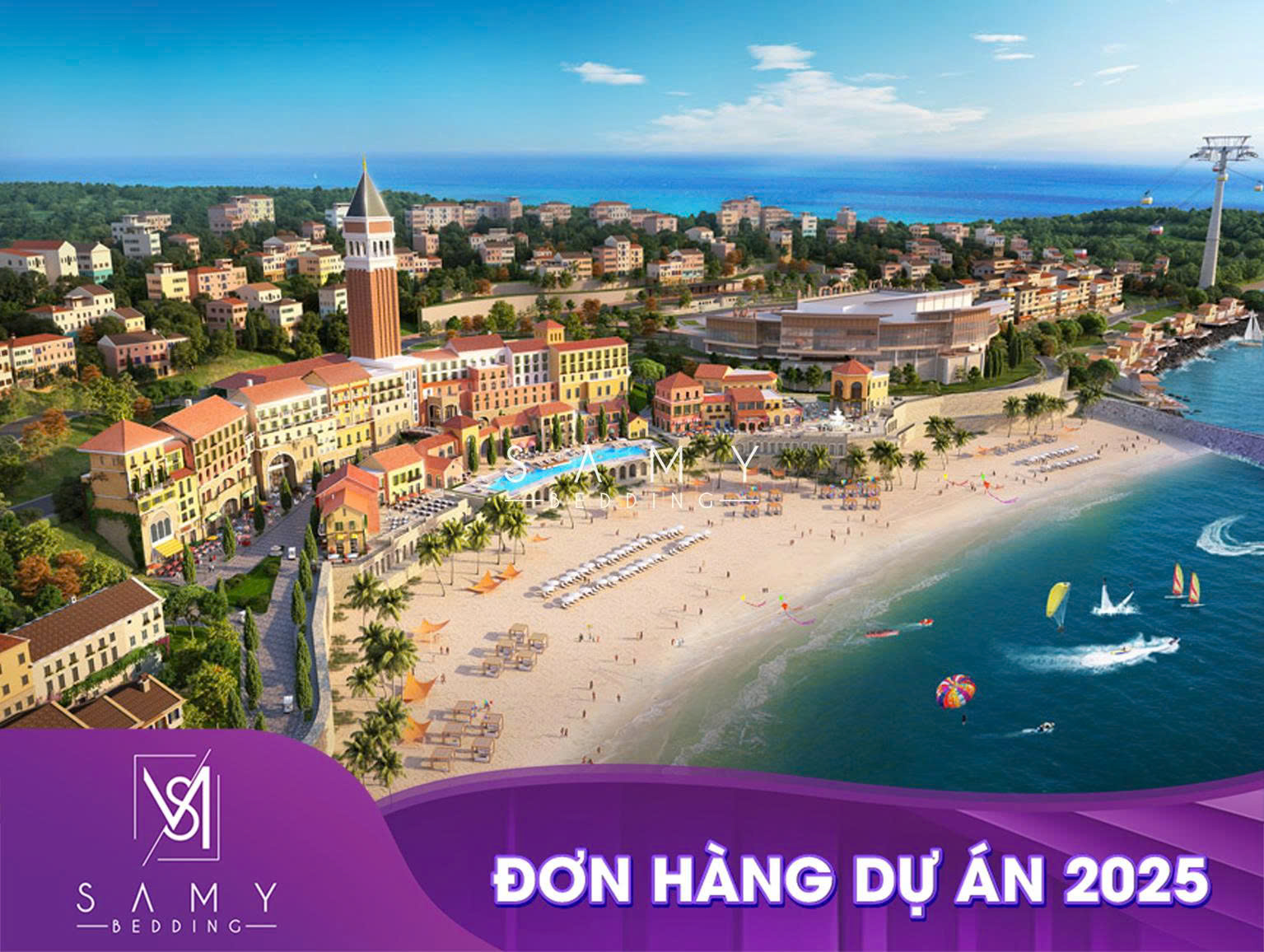 ĐƠN HÀNG CUNG CẤP NỆM - CHĂN DRAP - GỐI- TẤM BẢO VỆ NỆM - KHĂN CHO DỰ ÁN CAO CẤP SUN PREMIER VILLAGE PRIMAVERA, PHÚ QUỐC