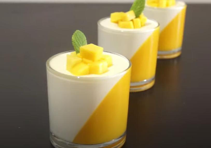 Cách làm Thạch Xoài đơn giản, thơm ngon, thanh mát cho mùa hè - Easy Mango Panna Cotta Recipe