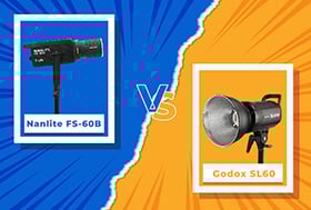 So sánh đèn LED studio 60W Nanlite FS-60B vs Godox SL60. Đâu là lựa chọn hợp lý?