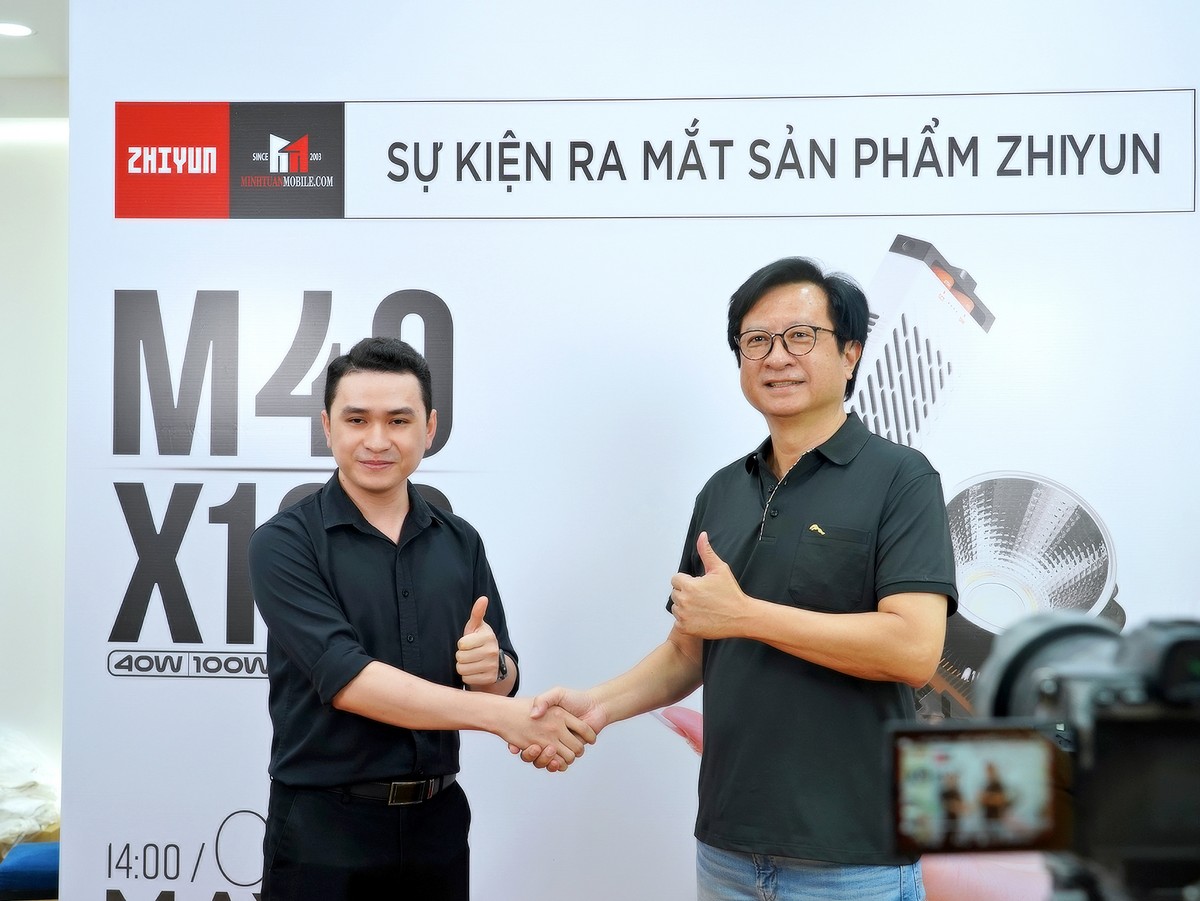 Minh Tuấn Mobile chính thức mở bán đèn di động Zhiyun Molus X100 và Zhiyun Fiveray M40