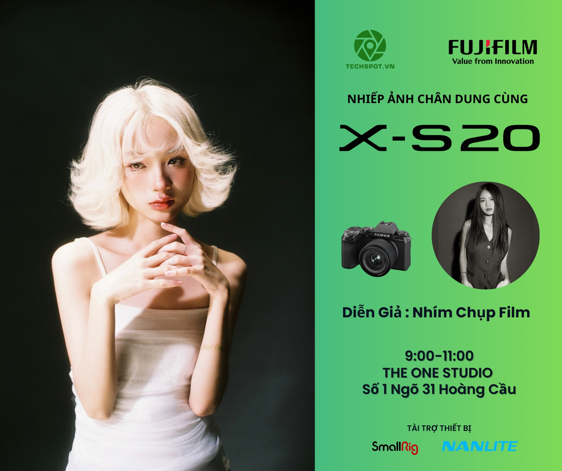 Workshop Nhiếp Ảnh Chân Dung Cùng X-S20 - Hà Nội 22/07