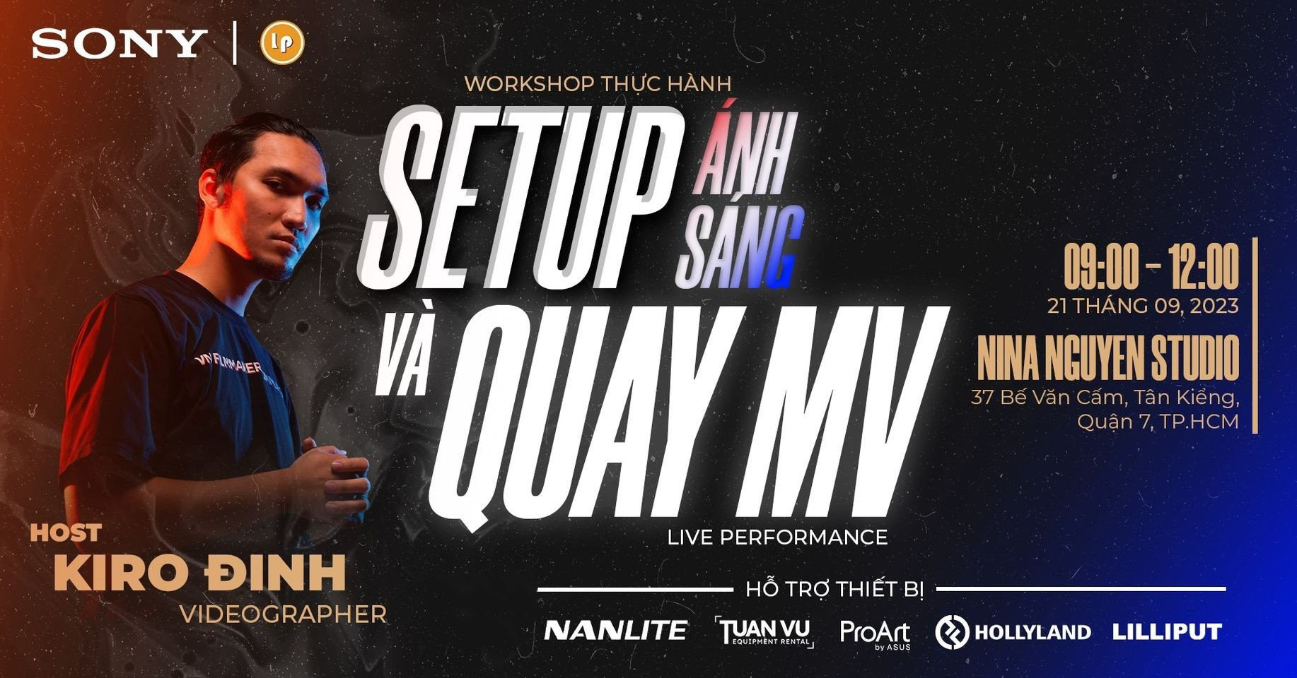WorkShop: SETUP ÁNH SÁNG & QUAY MV Live Performance