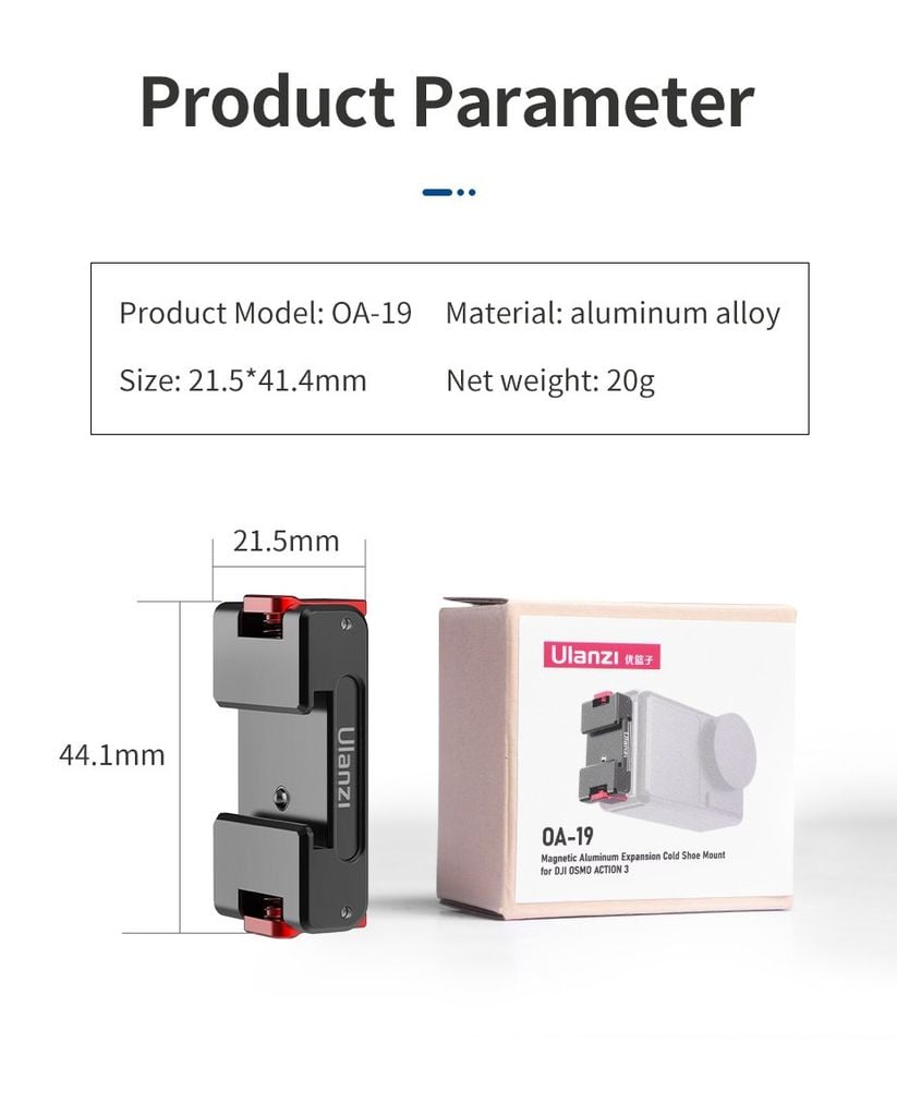 Ulanzi OA-16/OA-19 DJI OSMO Action 3 Quick Release