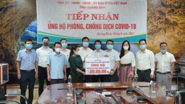 Mekong Group ủng hộ Quỹ Vaccine phòng chống dịch Covid 19 tỉnh Quảng Bình
