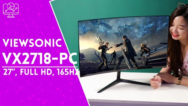 ViewSonic VX2718 – Màn hình cong 1500R, 165Hz cho trải nghiệm game tốt
