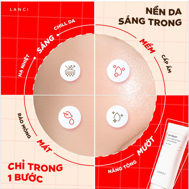 📣 SỮA CHỐNG NẮNG GIÚP LÀN DA SÁNG TRONG, CHẲNG CẦN MAKEUP KHI THỜI TIẾT NẮNG NÓNG