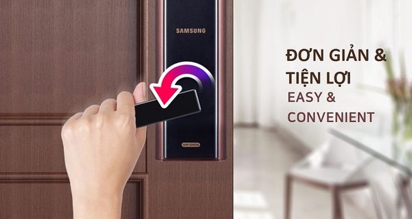 Top 3 khóa điện tử Samsung tay nắm gạt