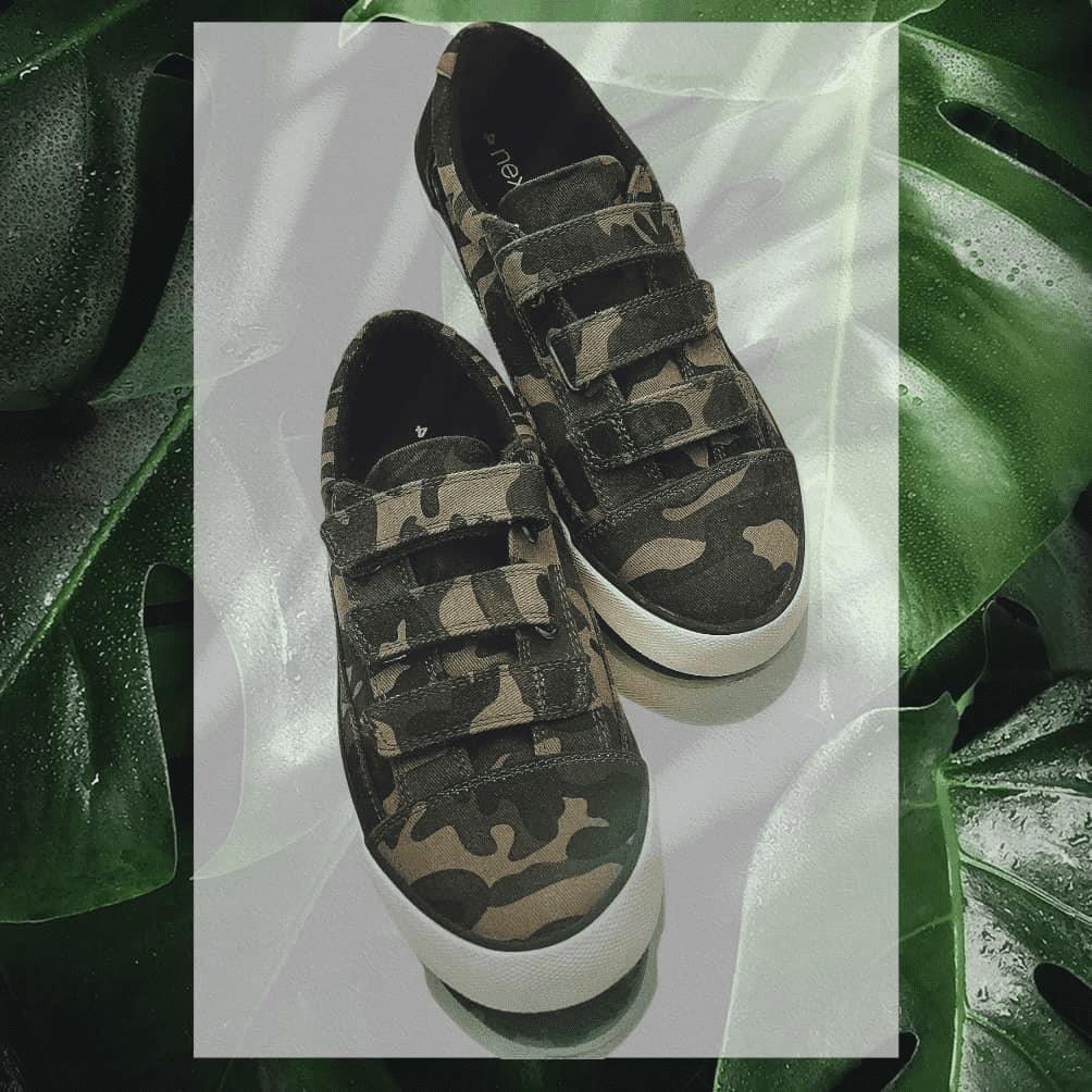 Hoạ tiết Camouflage được biến tấu ấn tượng trong mẫu giày của MIDAZ