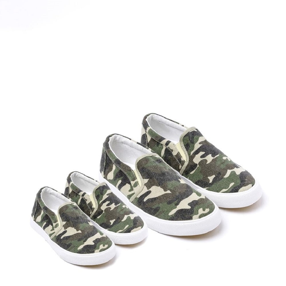 Giày đế bằng Slip-On Canvas Camo MIDAZ