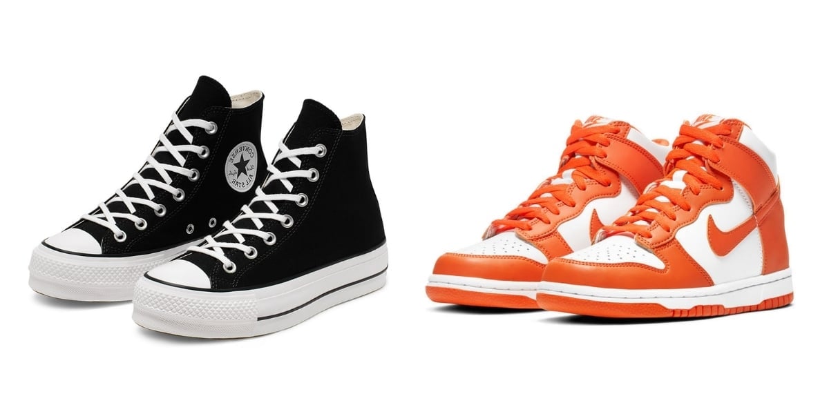 Giày High Top Converse và Nike